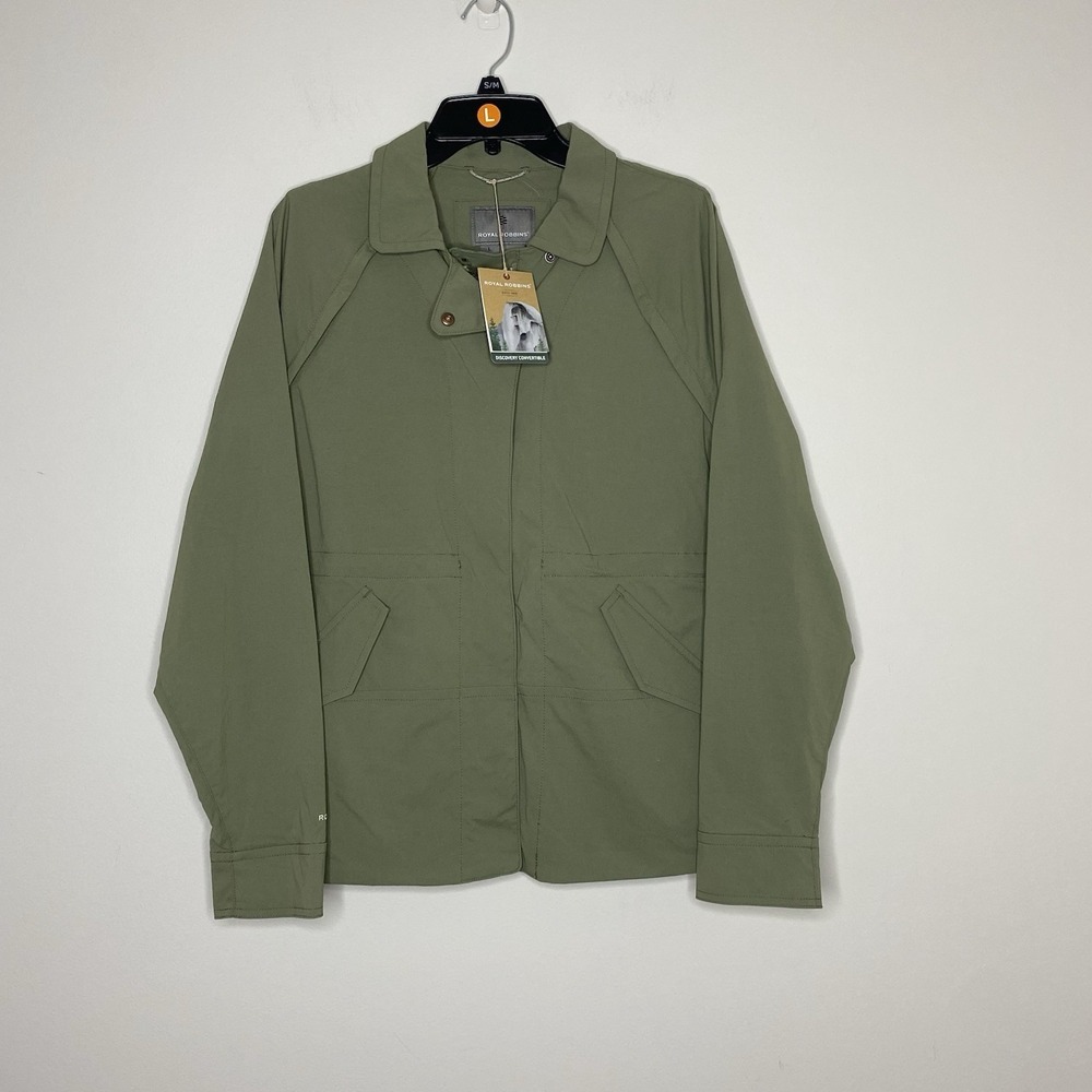Royal‎ Robbins Discovery Convertible Jacket II Women's Large Fiddlehead UV 50+